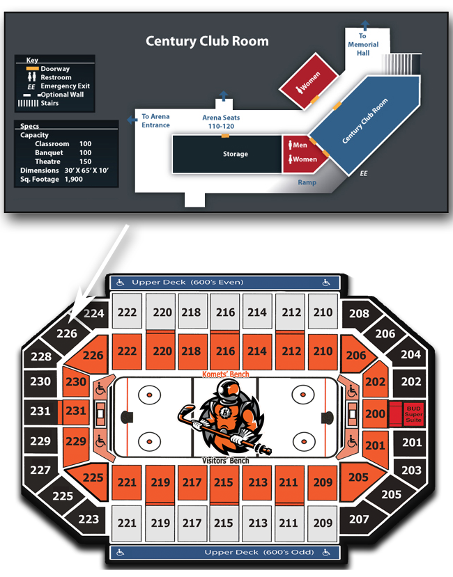 Fort Wayne Komets Seating Chart